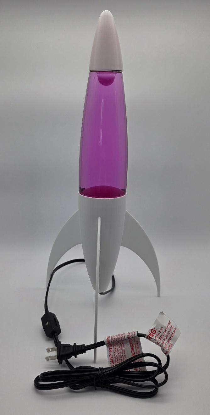 Rocket Lava Lamp 18"