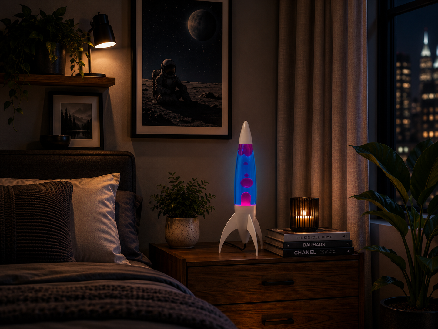 Rocket Lava Lamp 18"