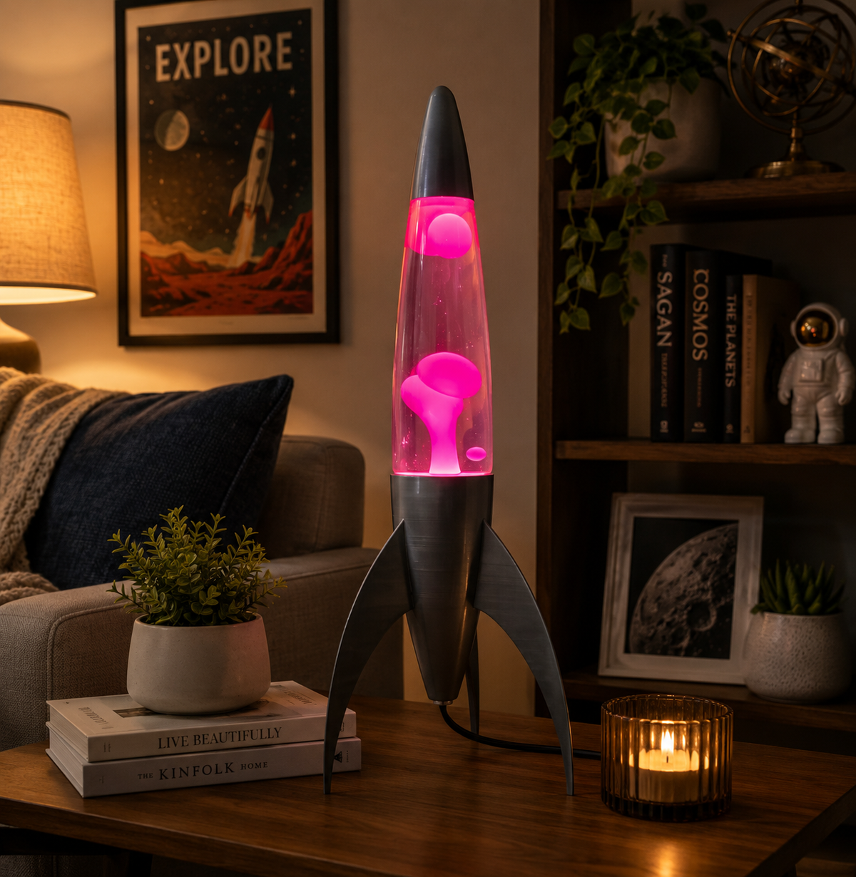 Rocket Lava Lamp 18"
