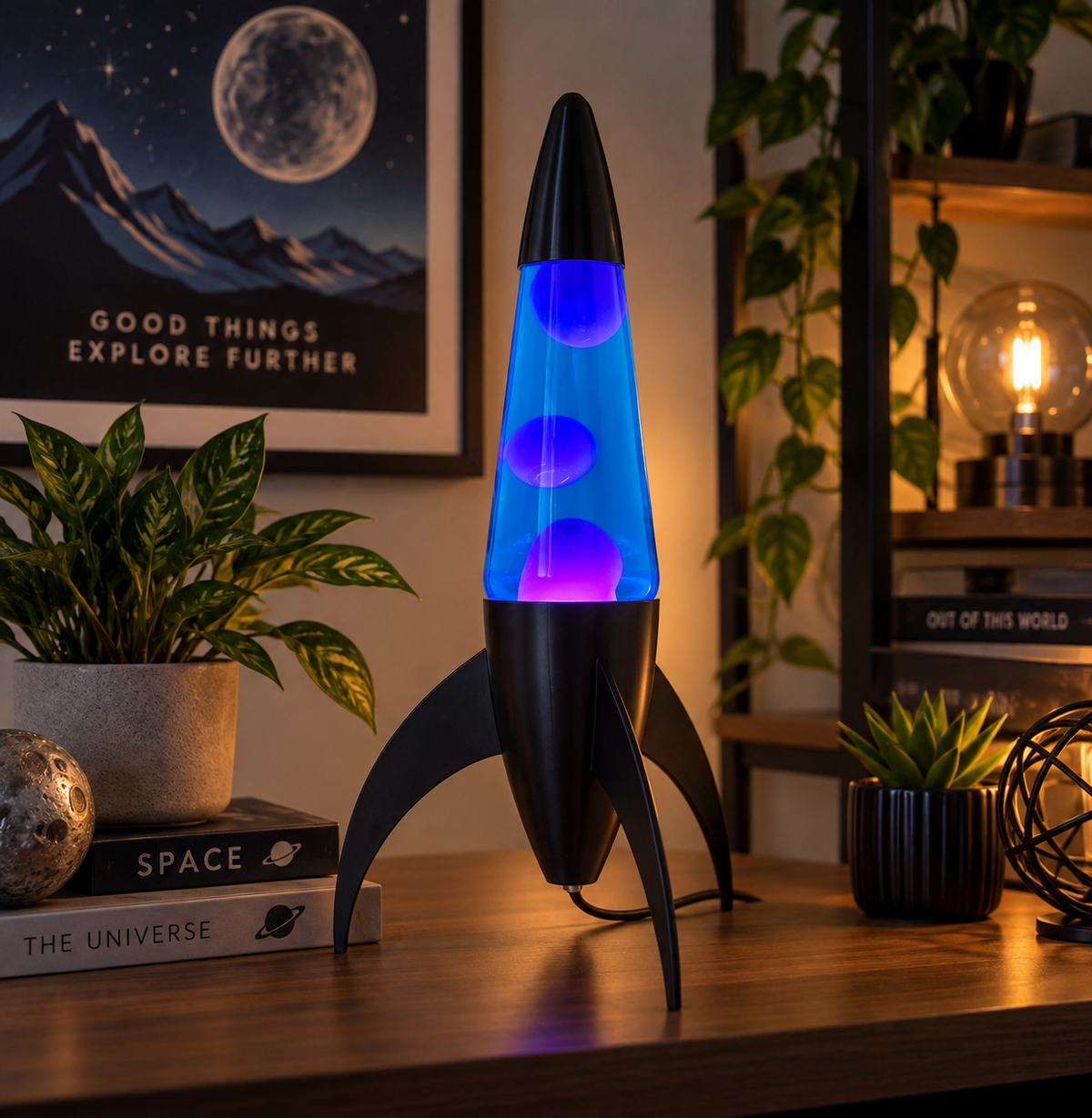 Rocket Lava Lamp L-17"