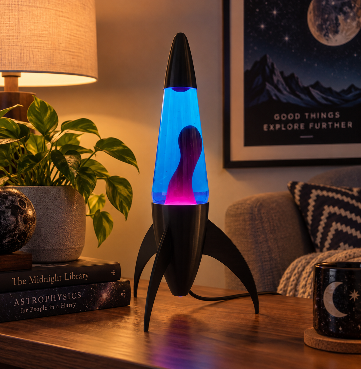 Rocket Lava Lamp R-17"