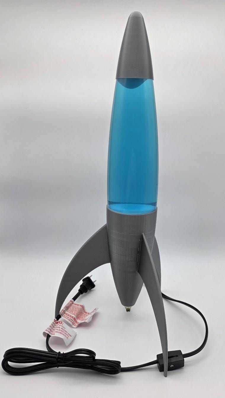 Rocket Lava Lamp 18"