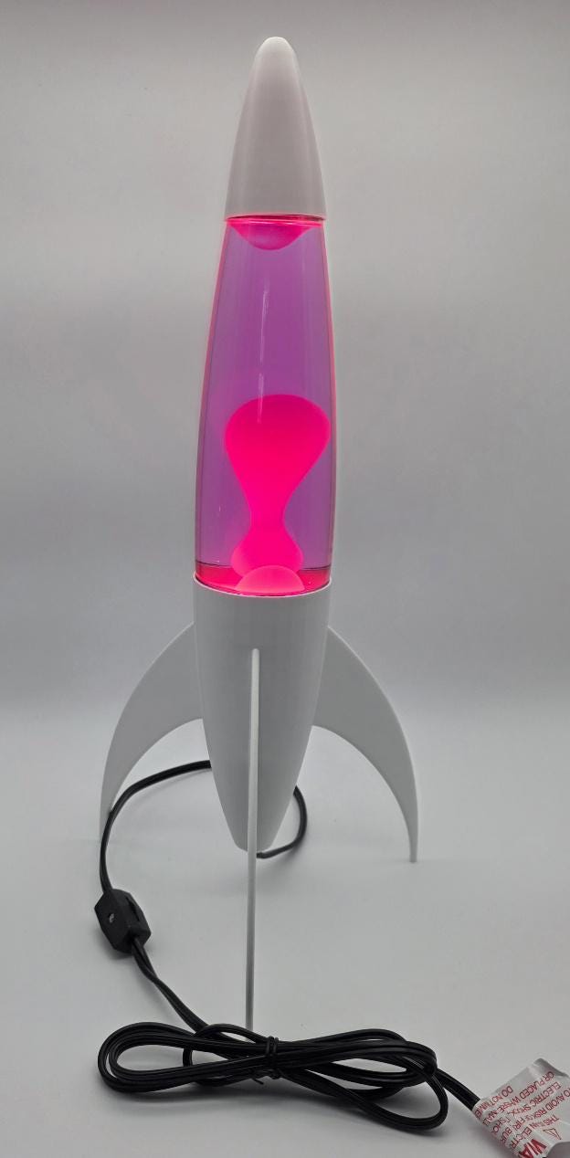Rocket Lava Lamp 18"